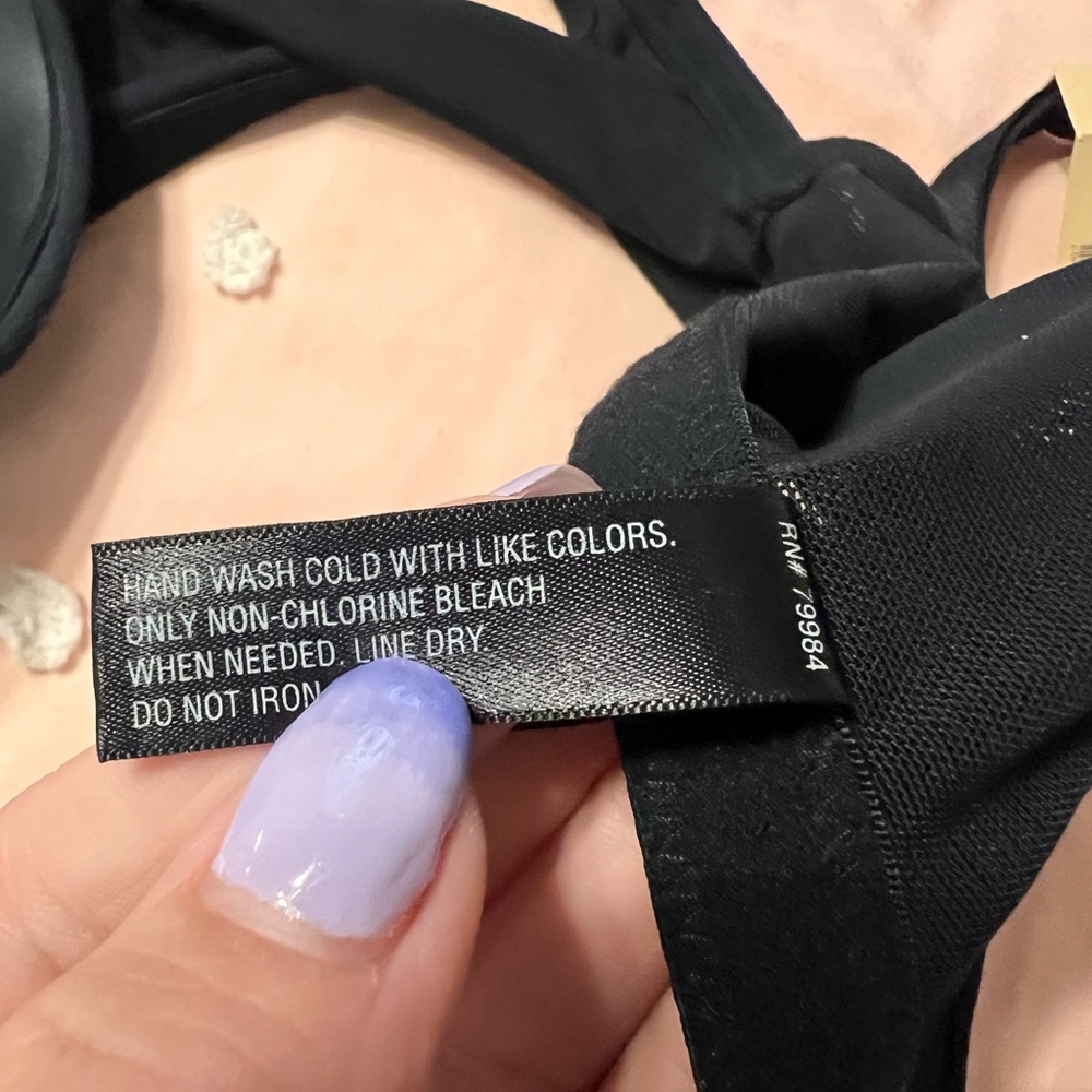 NWT Soma Erica Black Floral Front Closure Underwire Lined Bra 38D - Picture 9 of 10